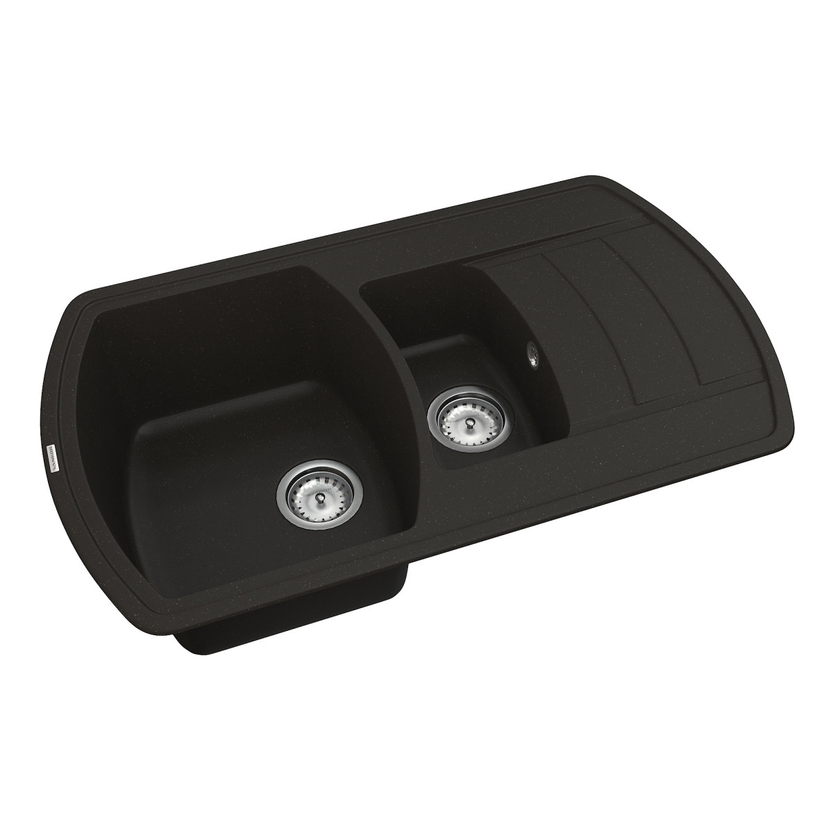 Keuken spoelbak VANKOR Norton NMP 04.86 Zwart + sifon VANKOR