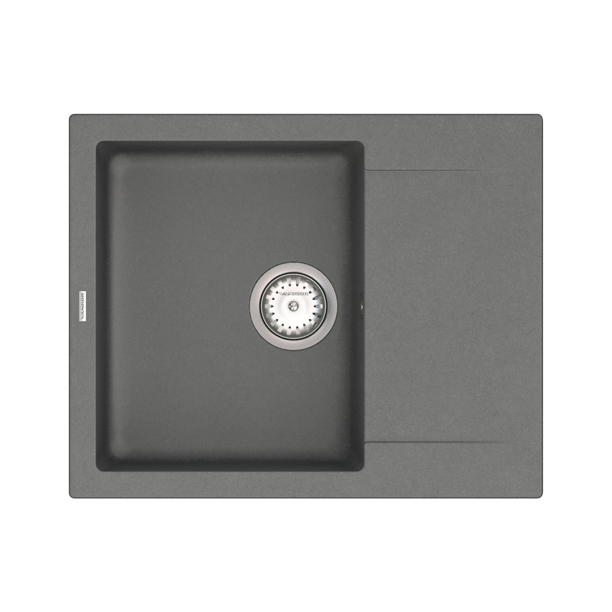 Keuken spoelbak VANKOR Orman OMP 02.61 Grijs + sifon VANKOR