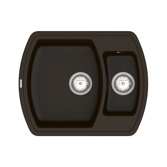 Keuken spoelbak VANKOR Norton NMP 03.63 Chocolade + sifon VANKOR