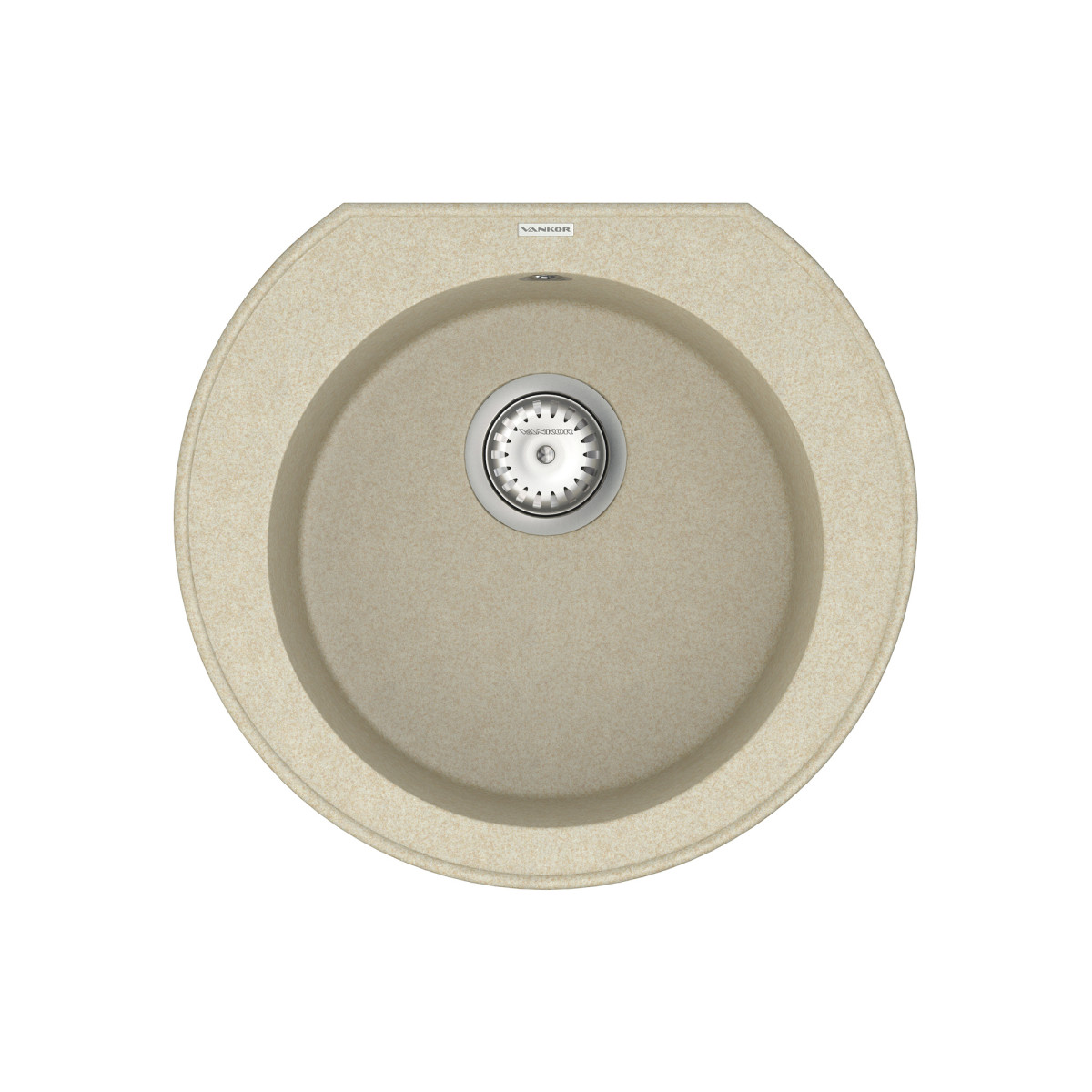 Keukenspoelbak VANKOR Kres KMR 01.52 beige + sifon VANKOR
