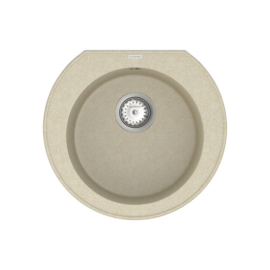 Keukenspoelbak VANKOR Kres KMR 01.52 beige + sifon VANKOR