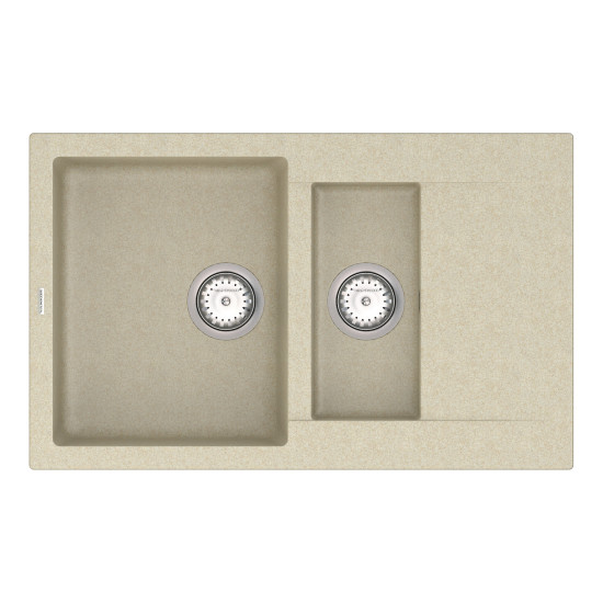 Keuken spoelbak VANKOR Orman OMP 04.80 Beige + sifon VANKOR