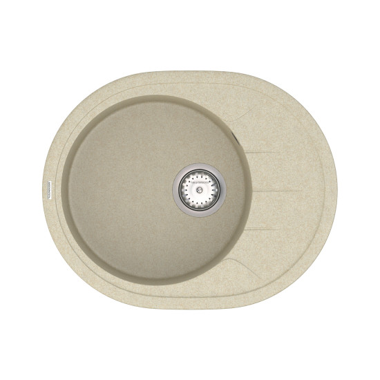 Keuken spoelbak VANKOR Sity SMO 02.61 Beige + sifon VANKOR