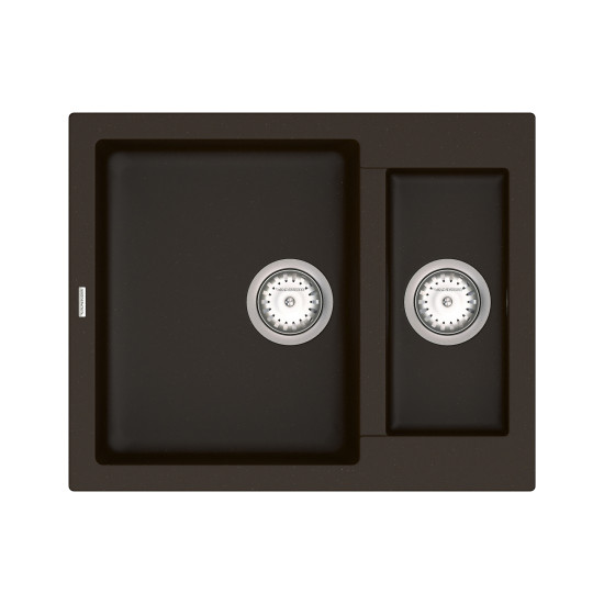 Keuken spoelbak VANKOR Orman OMP 03.61 Chocolade + sifon VANKOR