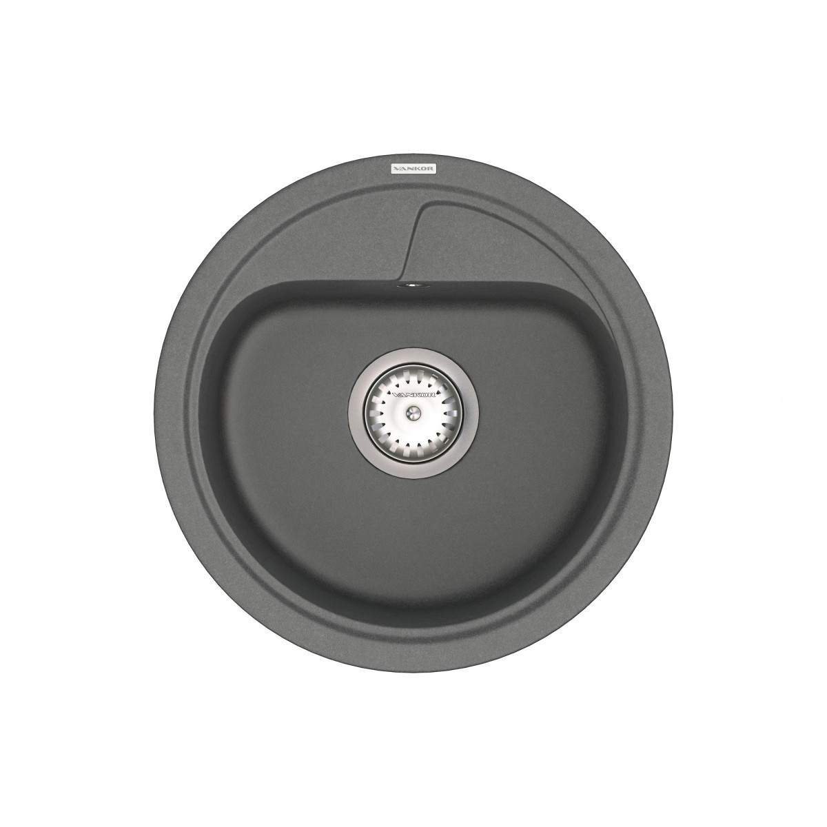Keuken spoelbak VANKOR Polo PMR 01.44 Grijs + sifon VANKOR