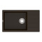 Keuken spoelbak VANKOR Easy EMP 02.76 XL Chocolade + sifon VANKOR