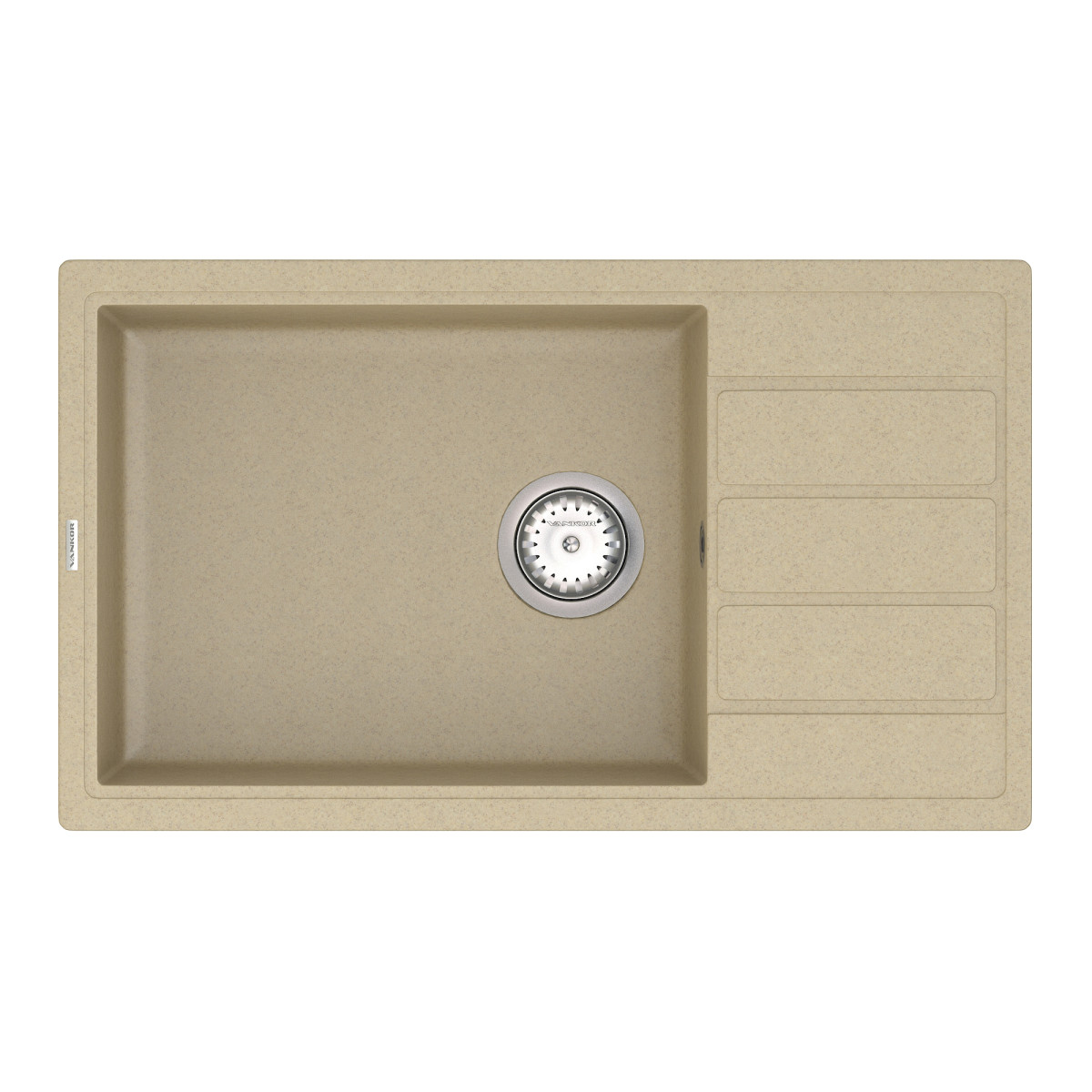 Keuken spoelbak VANKOR Easy EMP 02.76 XL Safari + sifon VANKOR