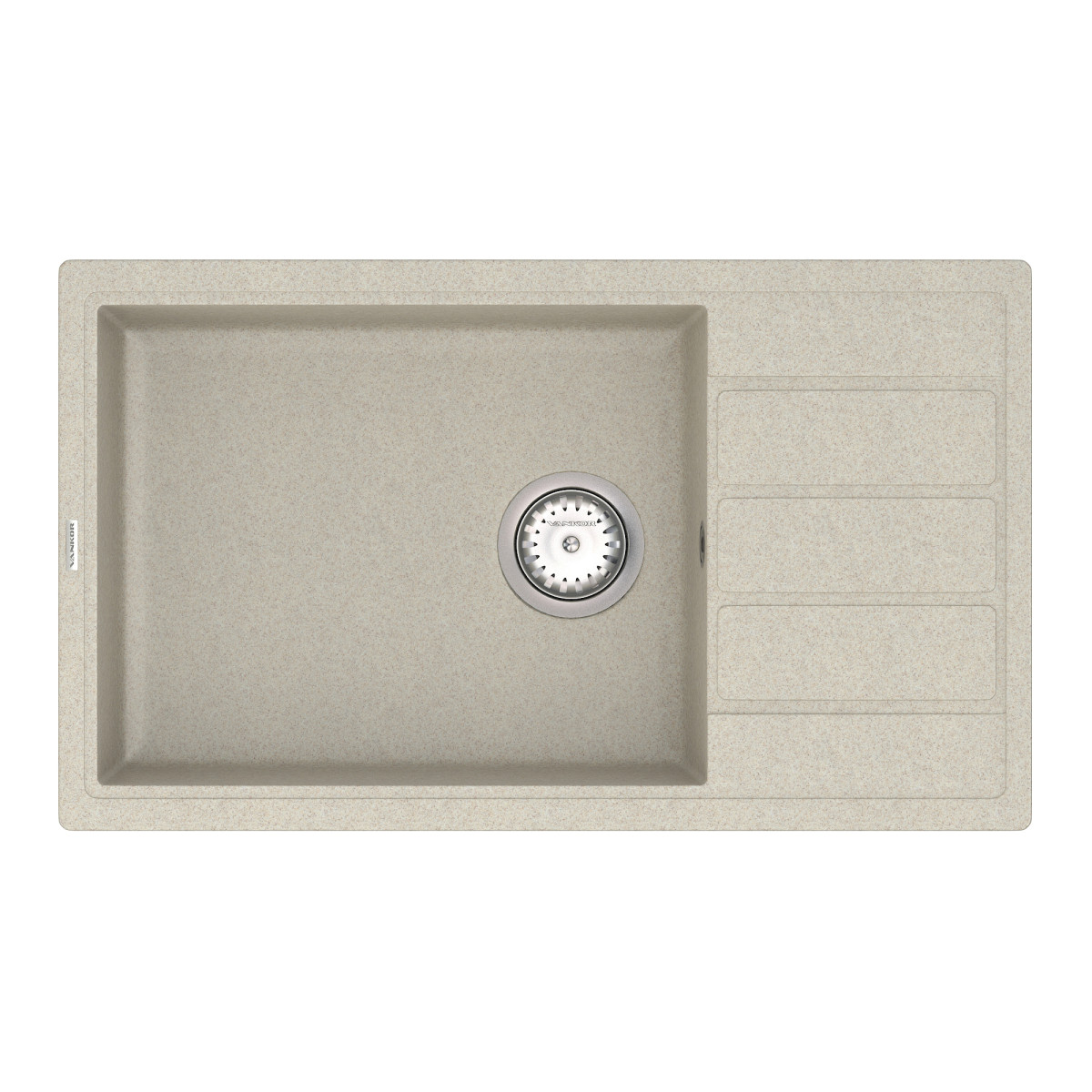 Keuken spoelbak VANKOR Easy EMP 02.76 XL Terra + sifon VANKOR