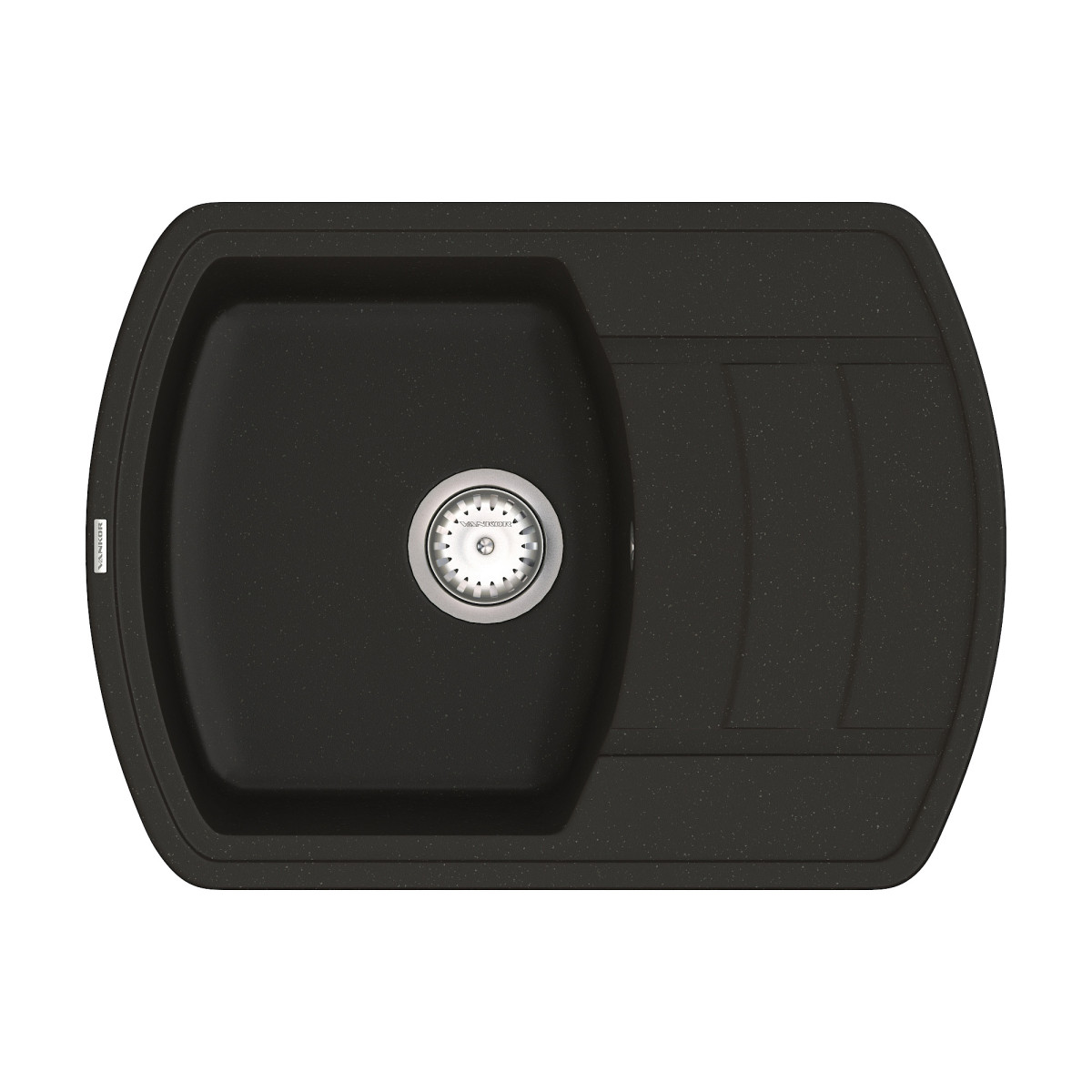 Keuken spoelbak VANKOR Norton NMP 02.67 Zwart + sifon VANKOR