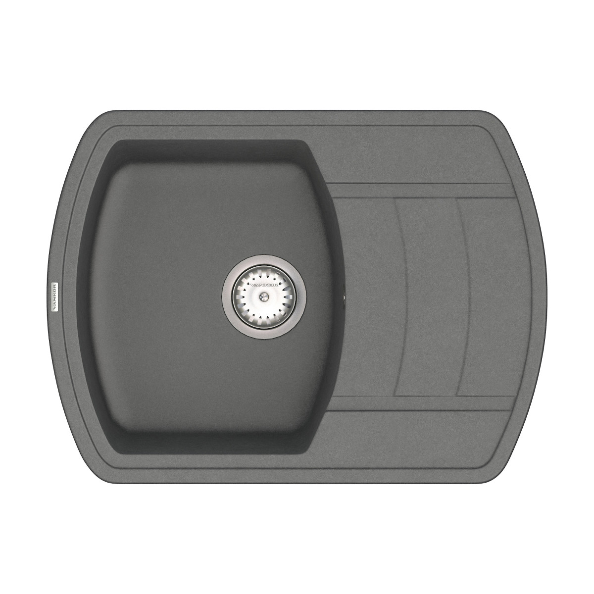 Keuken spoelbak VANKOR Norton NMP 02.67 Grijs + sifon VANKOR