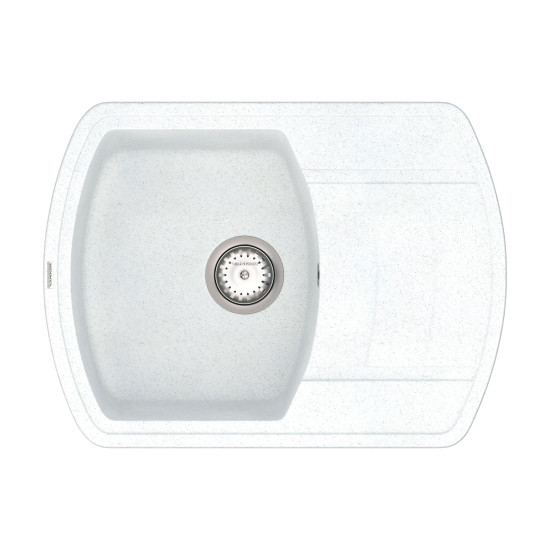 Keuken spoelbak VANKOR Norton NMP 02.67 Witte steen + sifon VANKOR