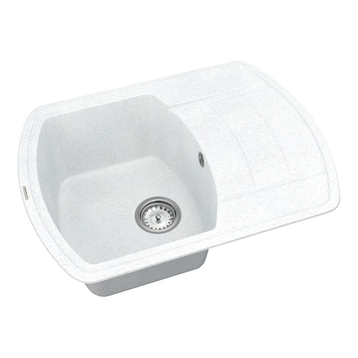 Keuken spoelbak VANKOR Norton NMP 02.67 Witte steen + sifon VANKOR