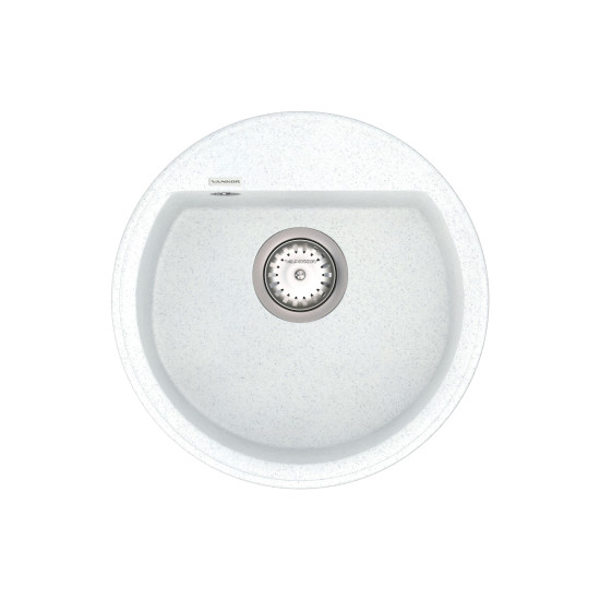 Keuken spoelbak VANKOR Easy EMR 01.45 Witte steen + sifon VANKOR