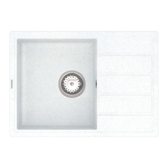Keuken spoelbak VANKOR Easy EMP 02.62 Witte steen + sifon VANKOR