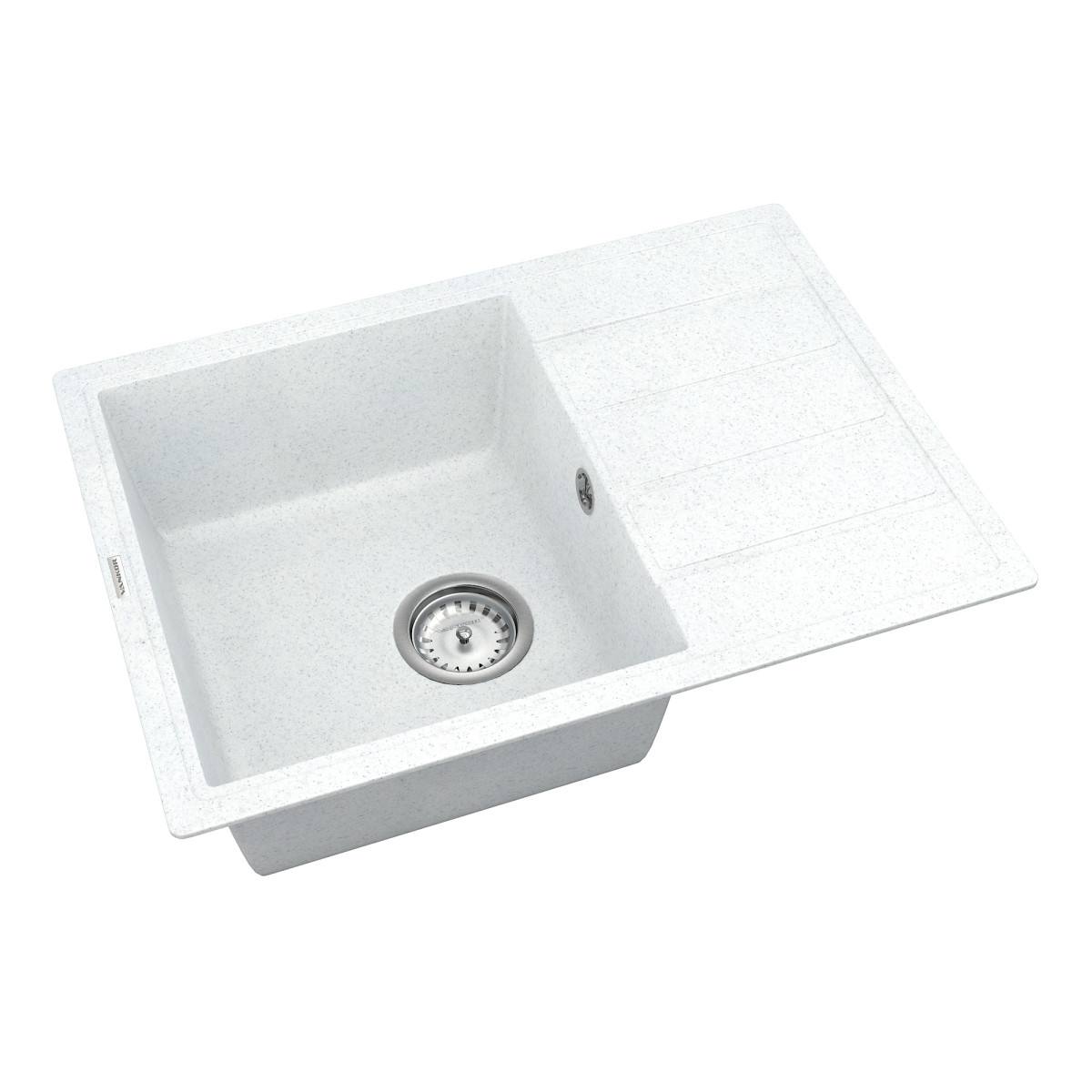 Keuken spoelbak VANKOR Easy EMP 02.62 Witte steen + sifon VANKOR