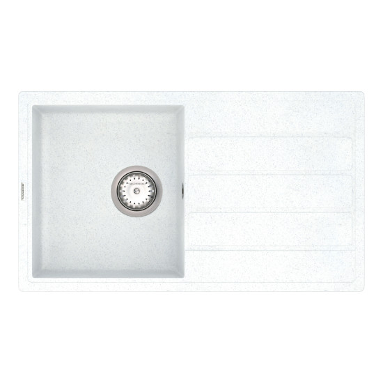 Keuken spoelbak VANKOR Easy EMP 02.76 Witte steen + sifon VANKOR