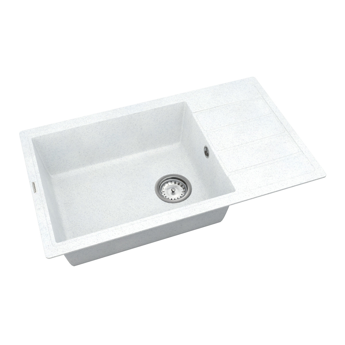 Keuken spoelbak VANKOR Easy EMP 02.76 XL Witte steen + sifon VANKOR