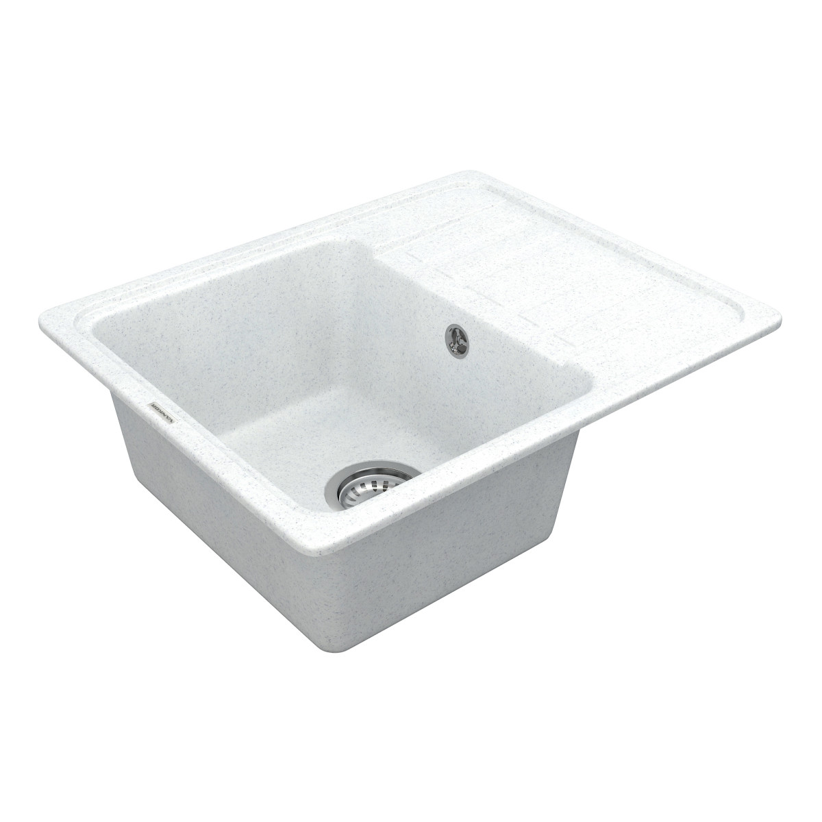 Keuken spoelbak VANKOR Hope HMP 02.57 Witte steen + sifon VANKOR