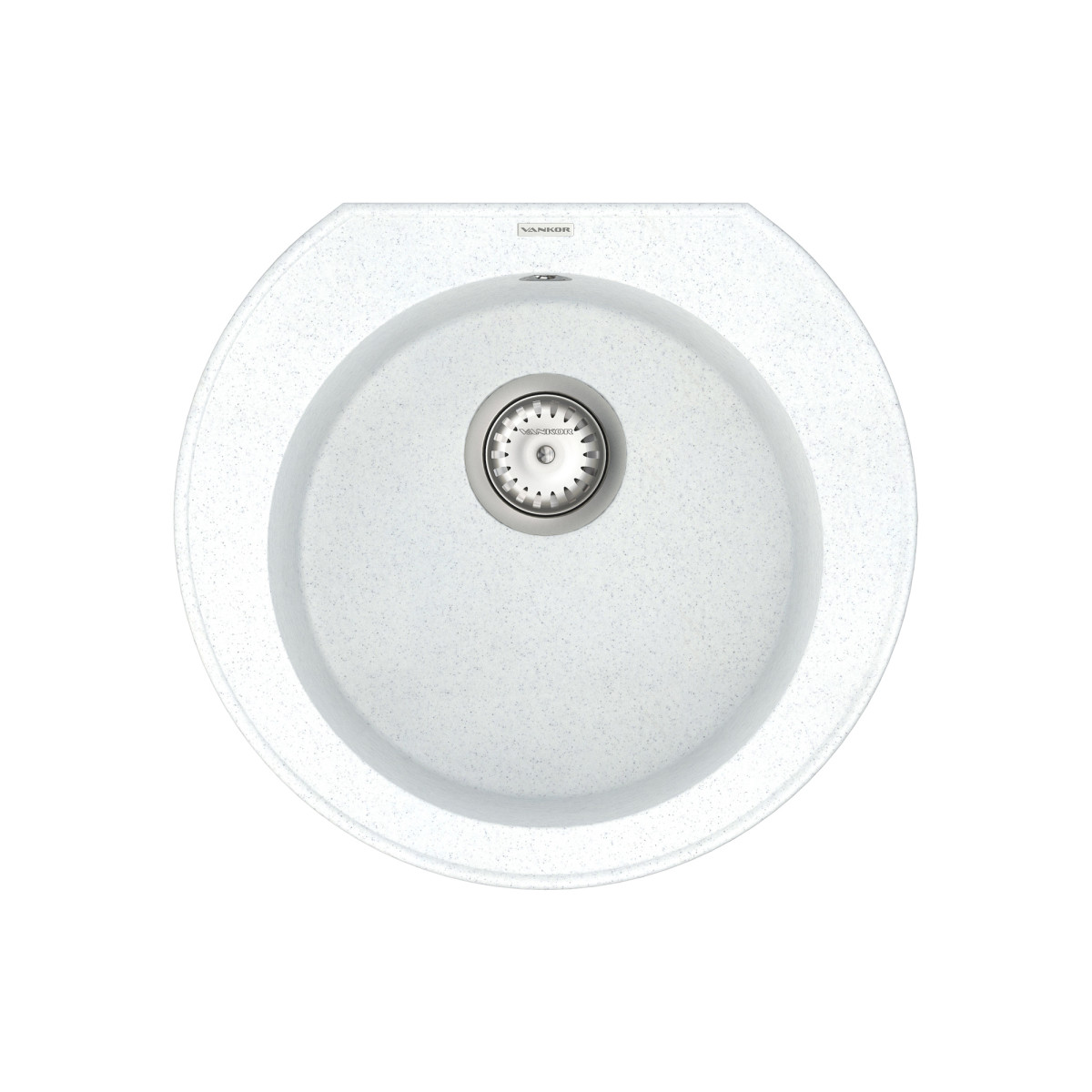 Keuken spoelbak VANKOR Kres KMR 01.52 Witte steen + sifon VANKOR
