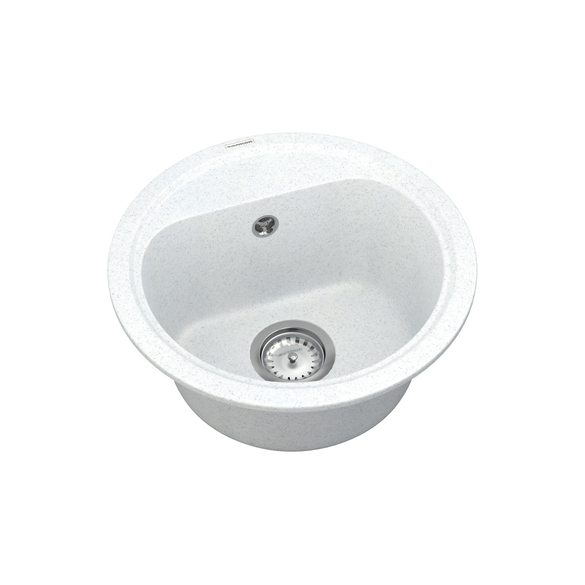 Keuken spoelbak VANKOR Lira LMR 01.44 Witte steen + sifon VANKOR