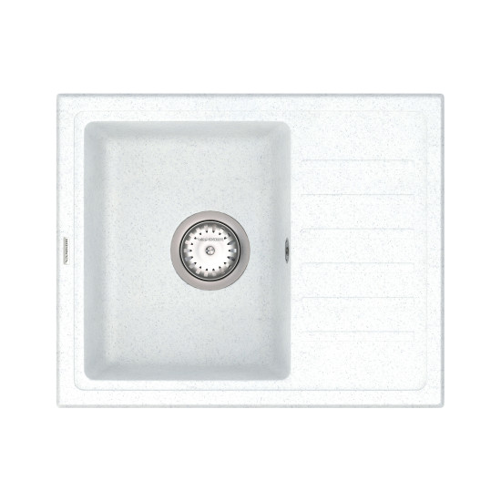 Keuken spoelbak VANKOR Lira LMP 02.55 Witte steen + sifon VANKOR
