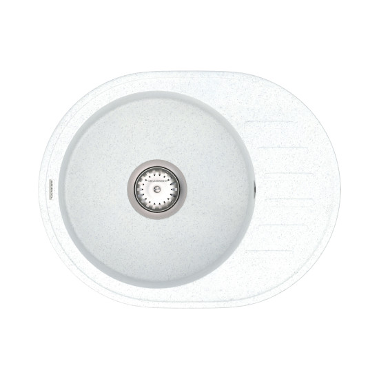Keuken spoelbak VANKOR Lira LMO 02.57 Witte steen + sifon VANKOR