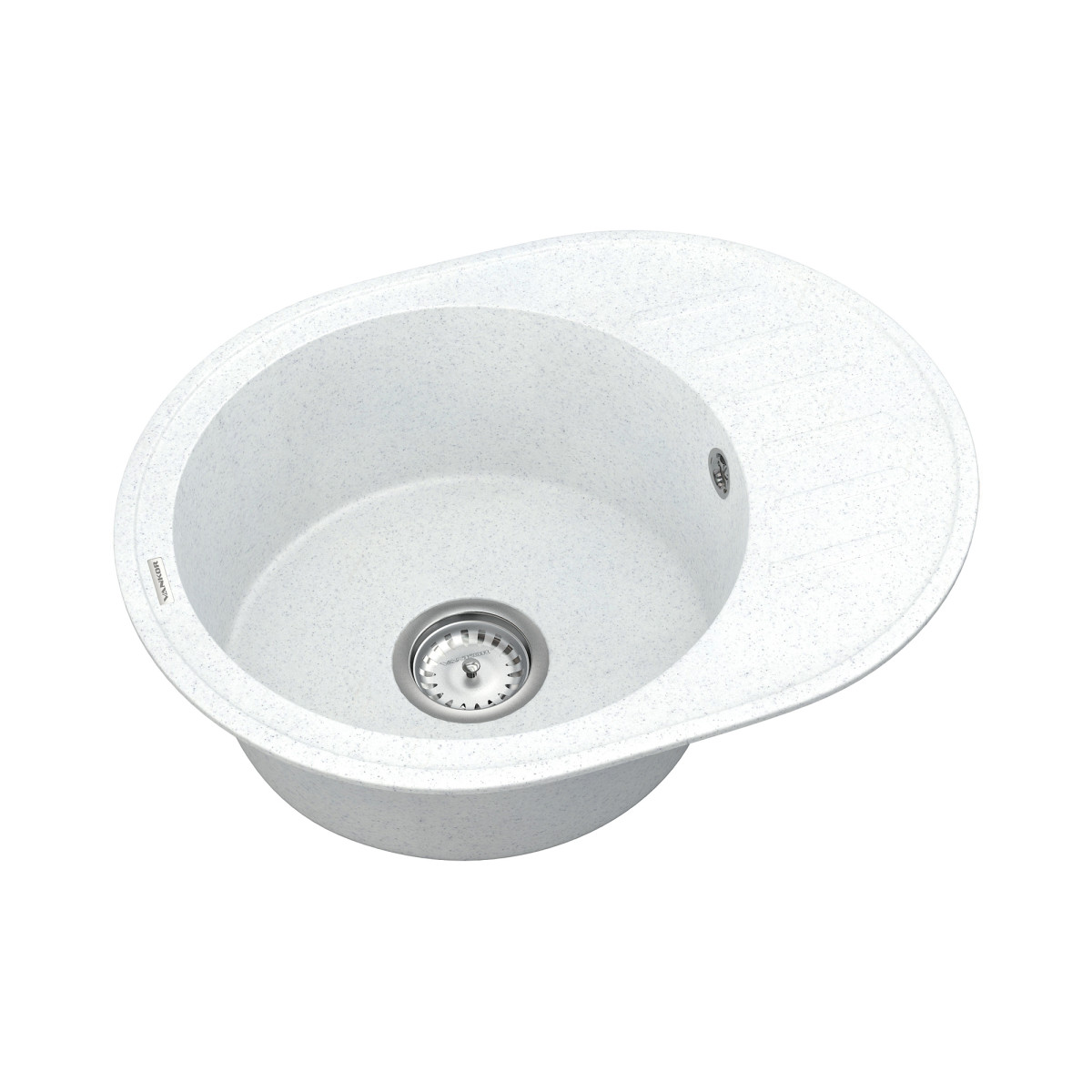 Keuken spoelbak VANKOR Lira LMO 02.57 Witte steen + sifon VANKOR