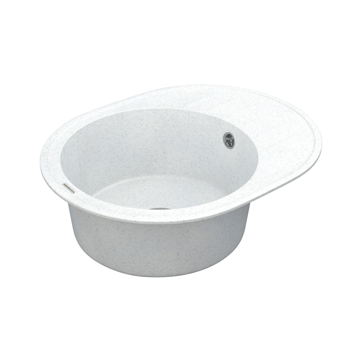 Keuken spoelbak VANKOR Lira LMO 02.57 Witte steen + sifon VANKOR