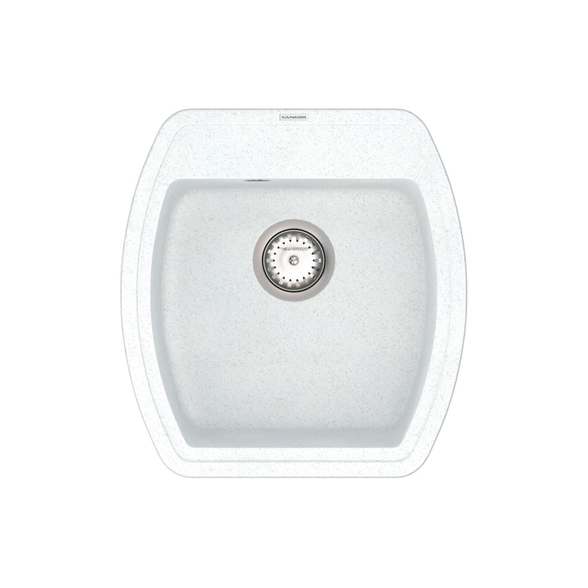 Keuken spoelbak VANKOR Norton NMP 01.48 Witte steen + sifon VANKOR