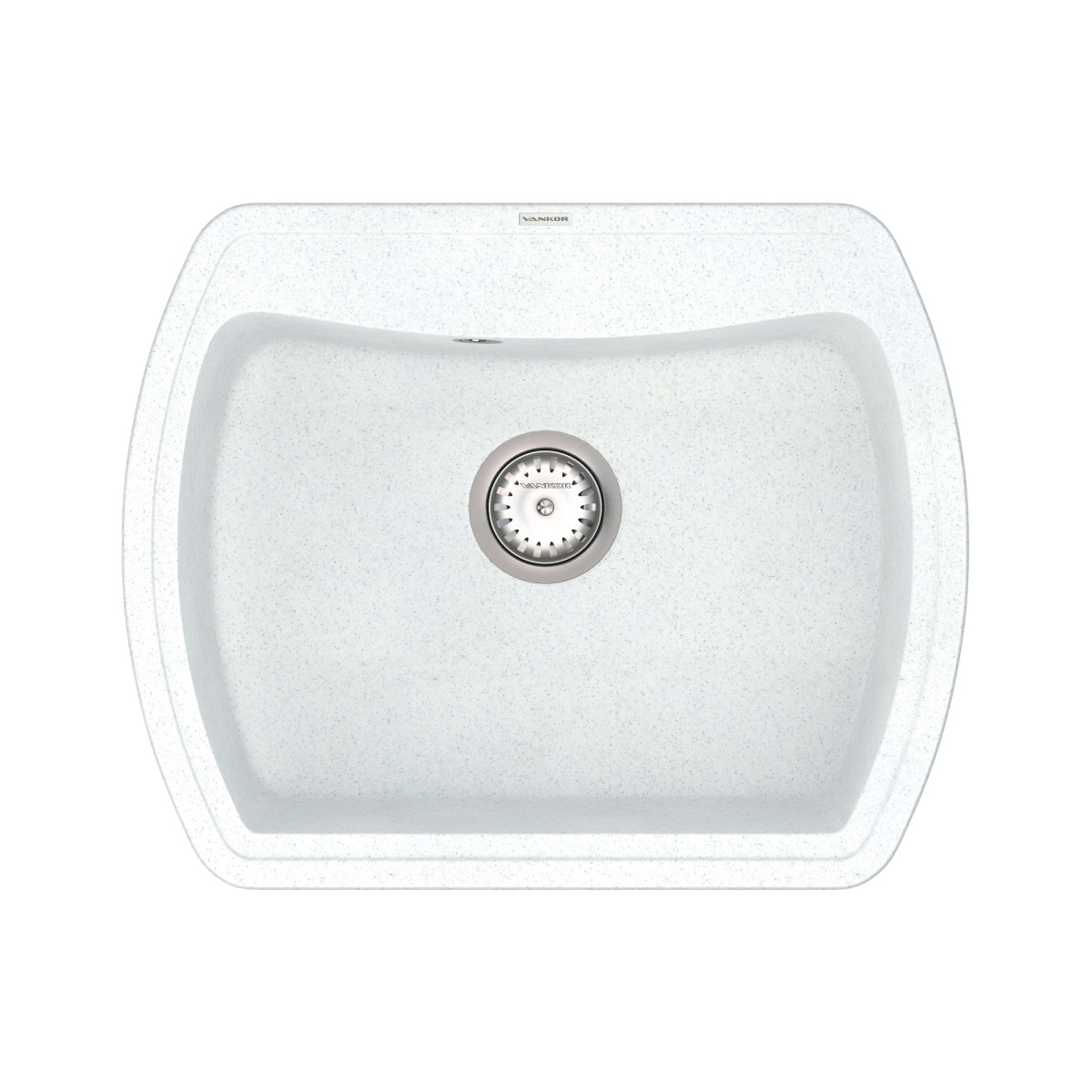Keuken spoelbak VANKOR Norton NMP 01.63 Witte steen + sifon VANKOR