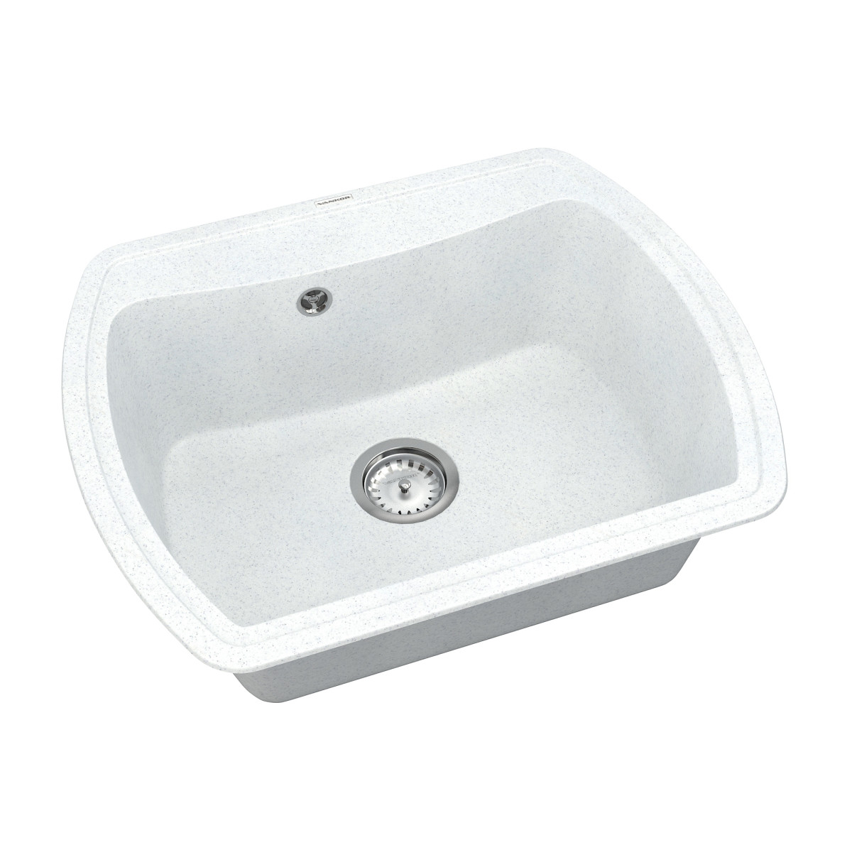 Keuken spoelbak VANKOR Norton NMP 01.63 Witte steen + sifon VANKOR