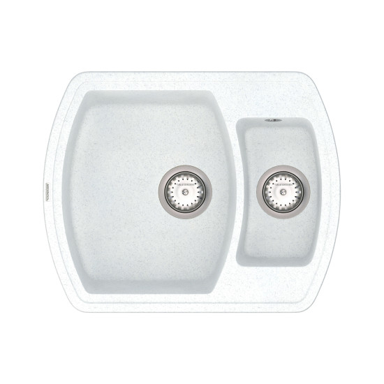 Keuken spoelbak VANKOR Norton NMP 03.63 Witte steen + sifon VANKOR