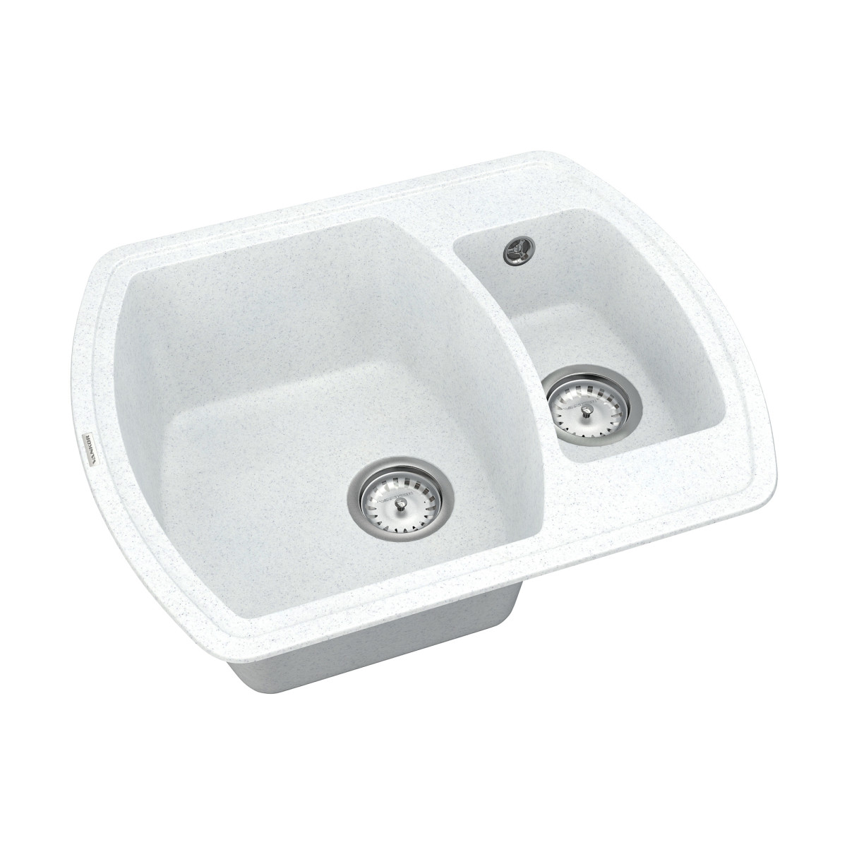 Keuken spoelbak VANKOR Norton NMP 03.63 Witte steen + sifon VANKOR