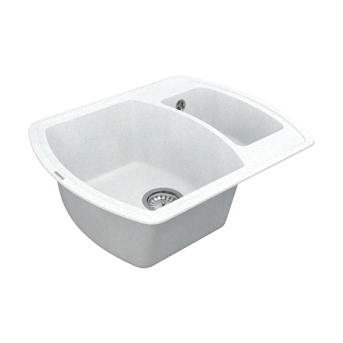 Keuken spoelbak VANKOR Norton NMP 03.63 Witte steen + sifon VANKOR
