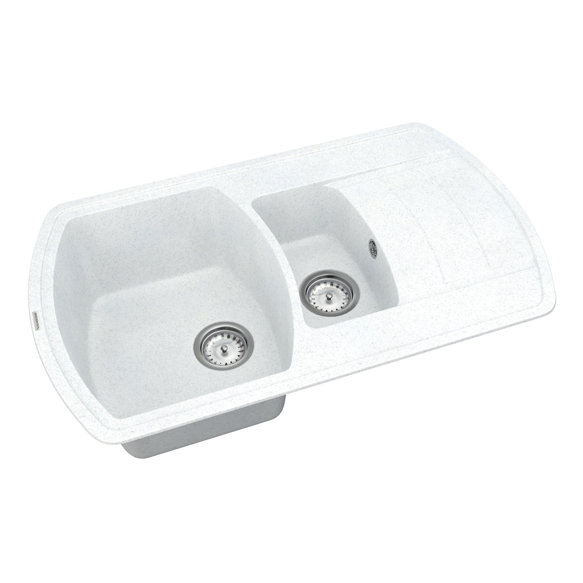 Keuken spoelbak VANKOR Norton NMP 04.86 Witte steen + sifon VANKOR