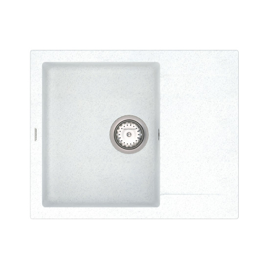 Keuken spoelbak VANKOR Orman OMP 02.61 Witte steen + sifon VANKOR