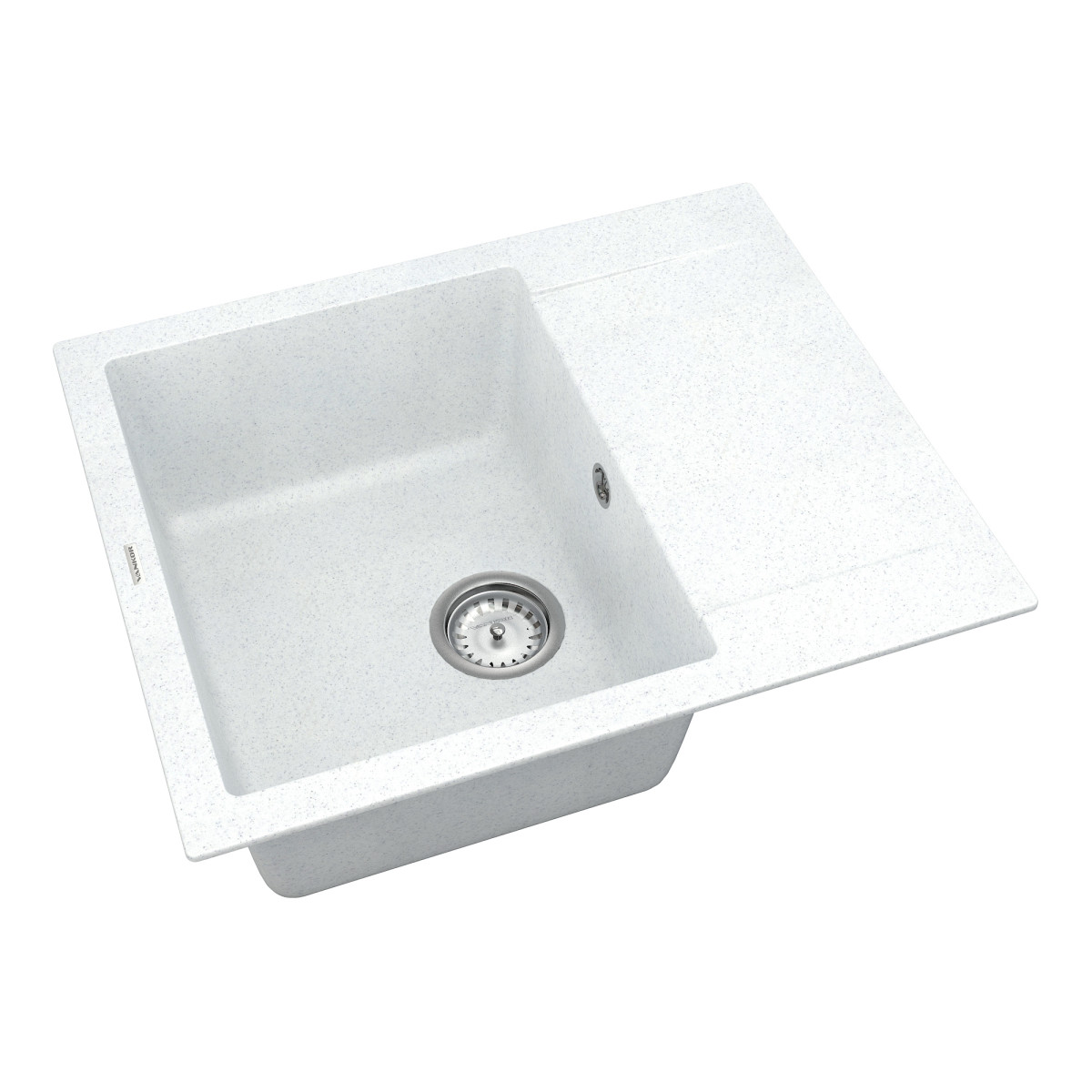 Keuken spoelbak VANKOR Orman OMP 02.61 Witte steen + sifon VANKOR