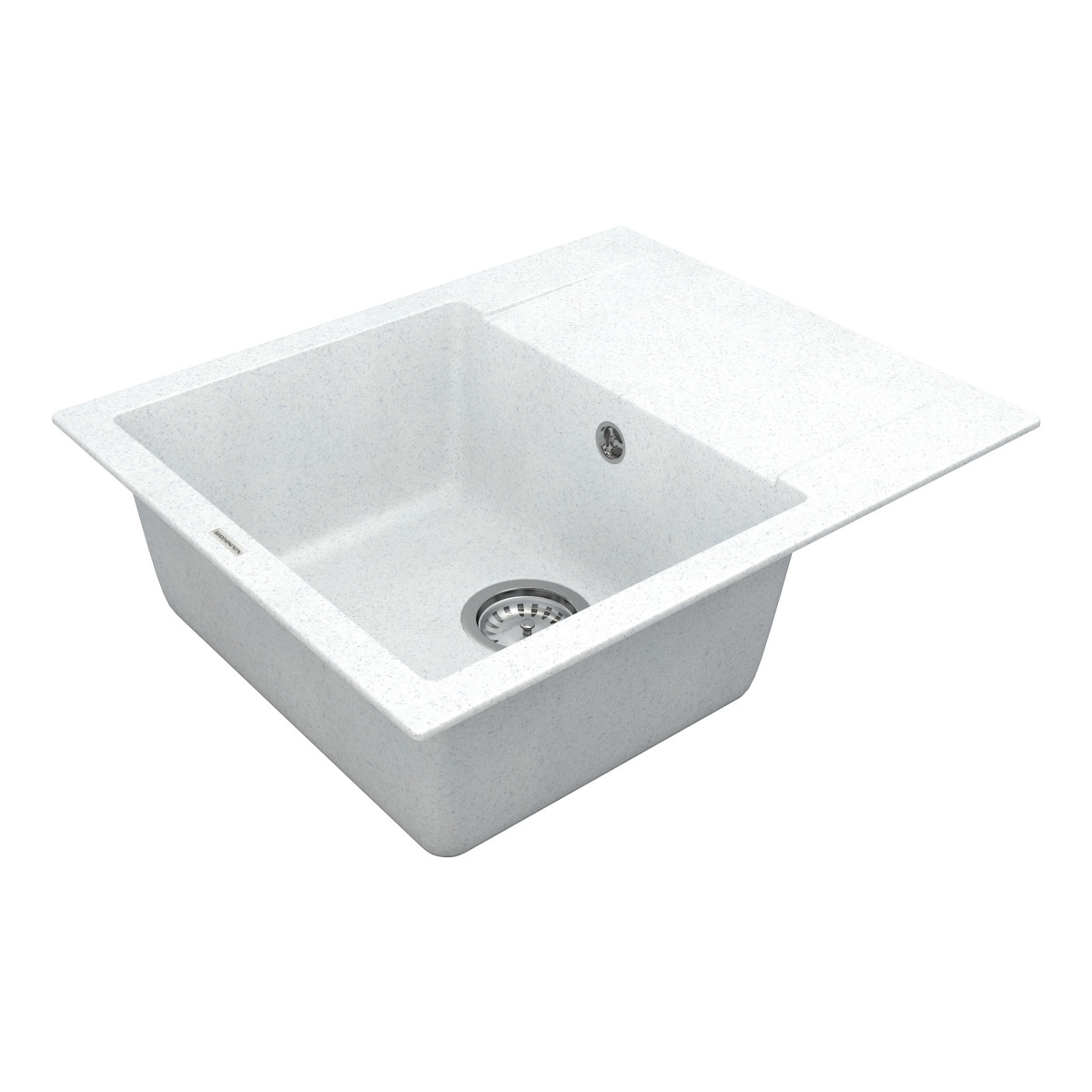 Keuken spoelbak VANKOR Orman OMP 02.61 Witte steen + sifon VANKOR