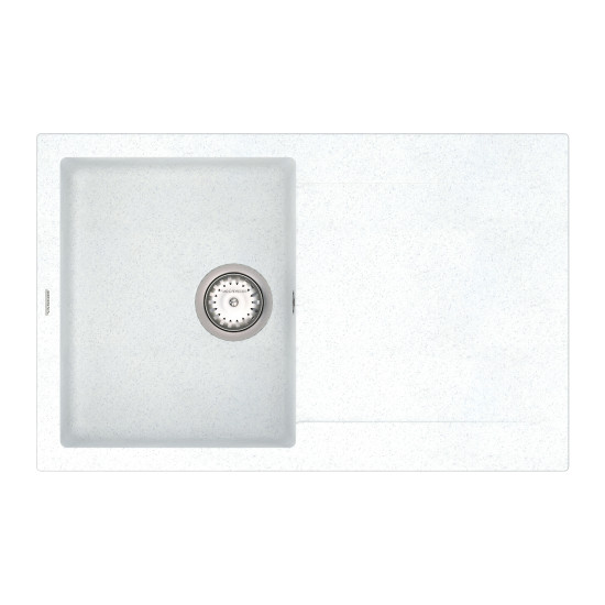 Keuken spoelbak VANKOR Orman OMP 02.78 Witte steen + sifon VANKOR