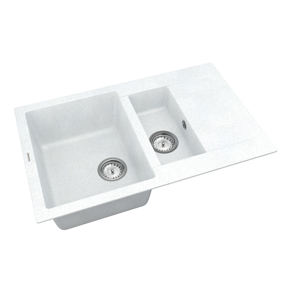 Keuken spoelbak VANKOR Orman OMP 04.80 Witte steen + sifon VANKOR