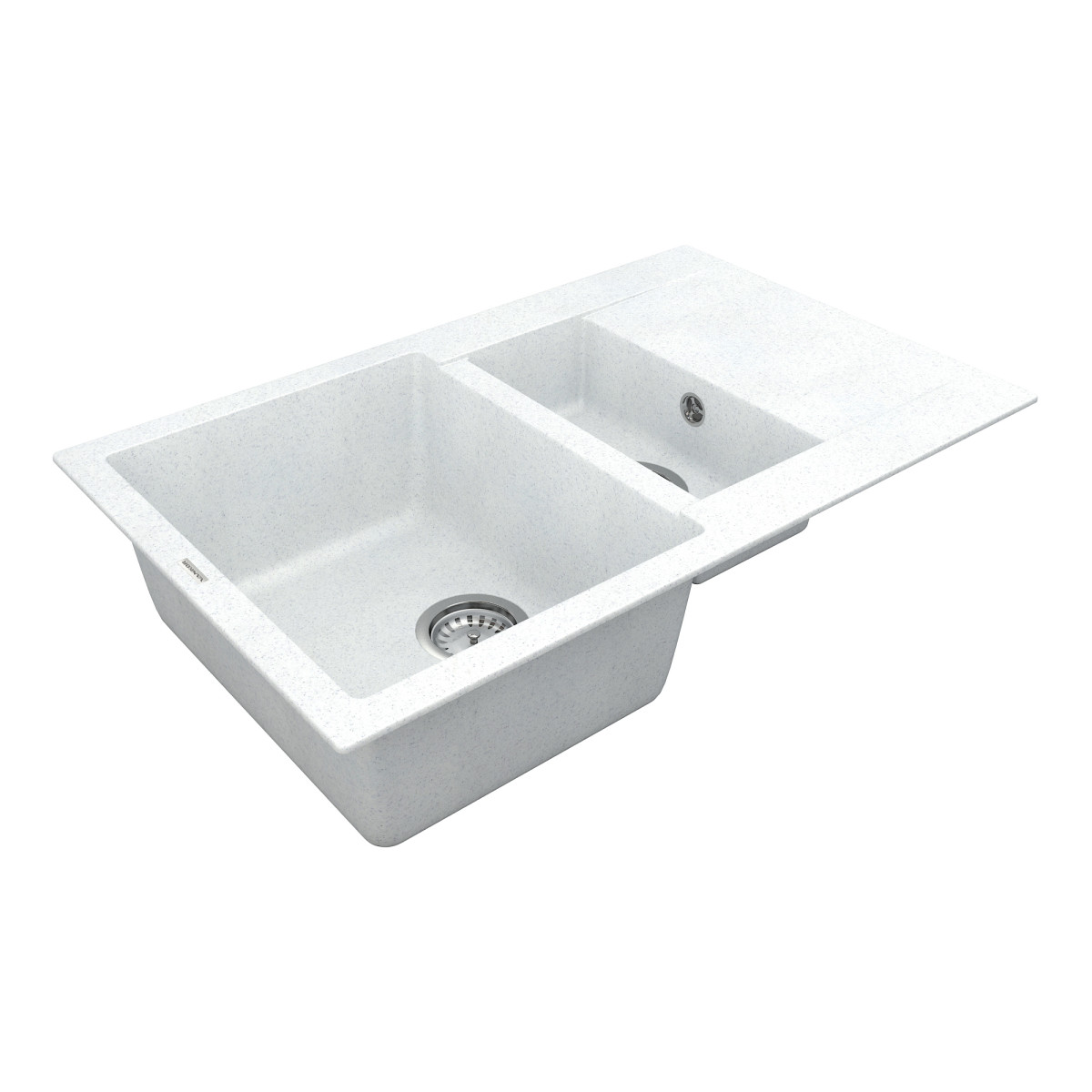 Keuken spoelbak VANKOR Orman OMP 04.80 Witte steen + sifon VANKOR
