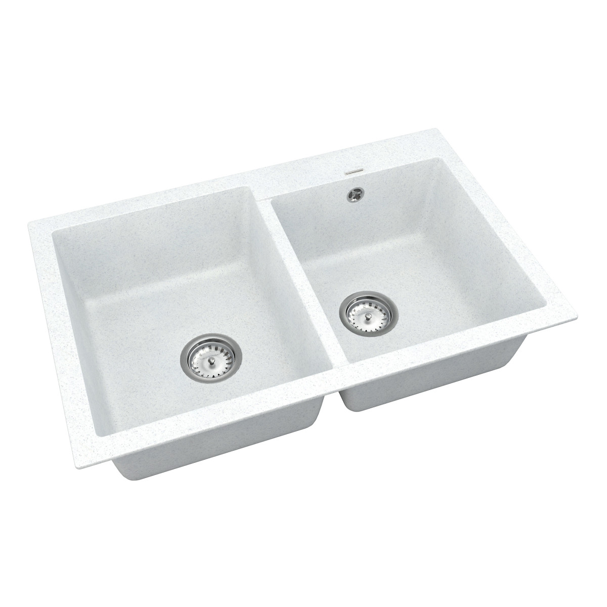 Keuken spoelbak VANKOR Orman OMP 05.80 Witte steen + sifon VANKOR