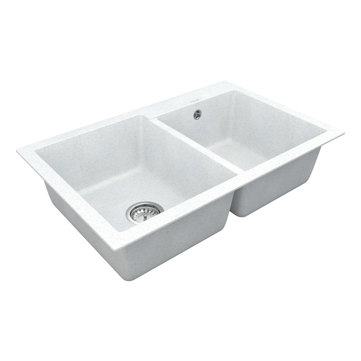 Keuken spoelbak VANKOR Orman OMP 05.80 Witte steen + sifon VANKOR