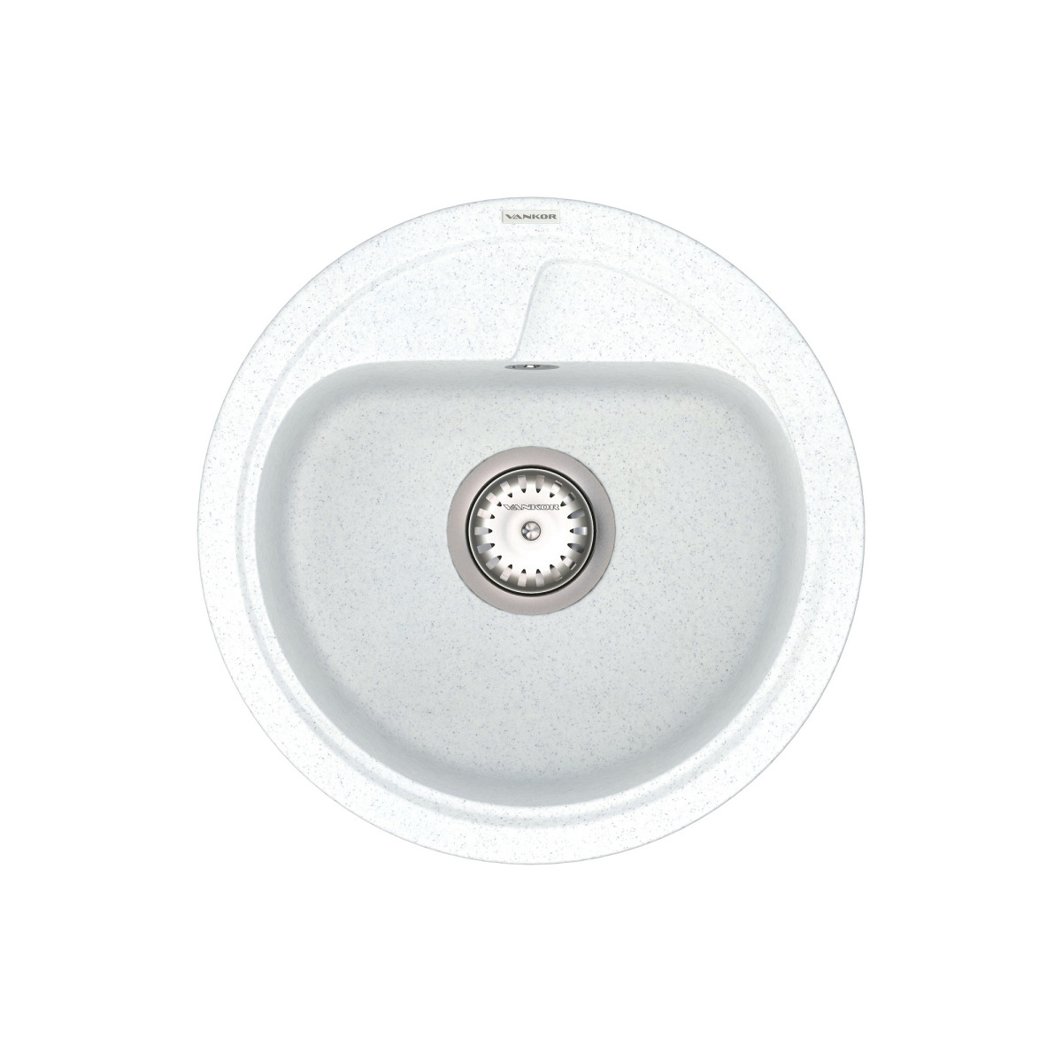 Keuken spoelbak VANKOR Polo PMR 01.44 Witte steen + sifon VANKOR