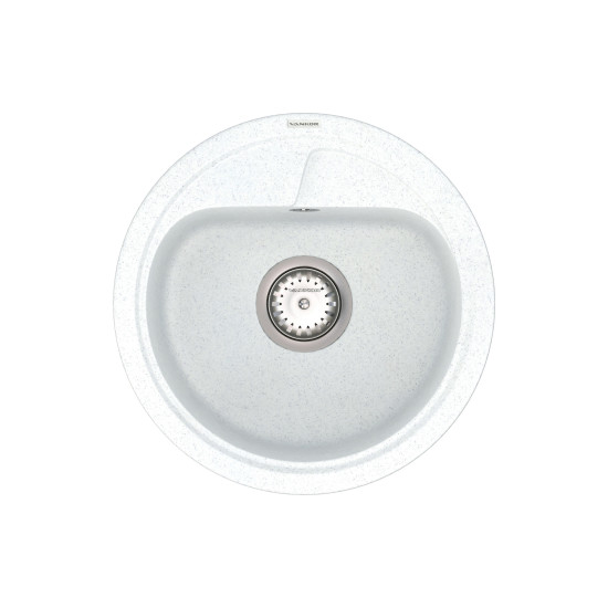 Keuken spoelbak VANKOR Polo PMR 01.44 Witte steen + sifon VANKOR
