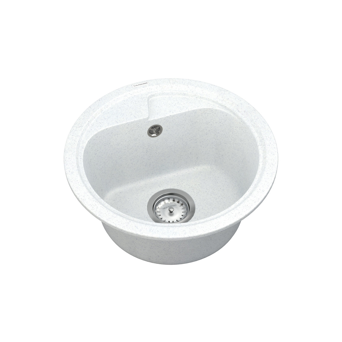 Keuken spoelbak VANKOR Polo PMR 01.44 Witte steen + sifon VANKOR