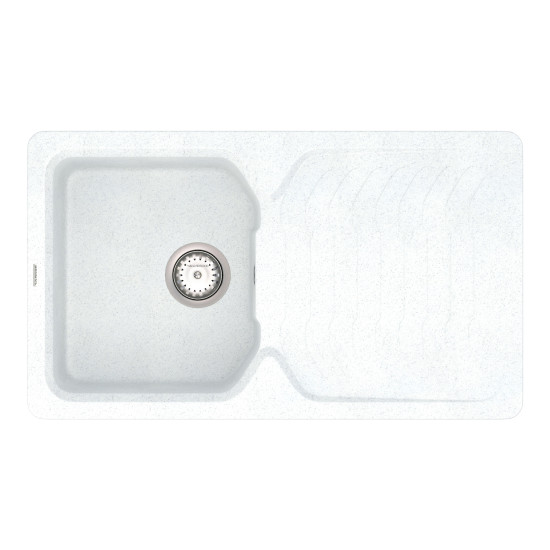 Keuken spoelbak VANKOR Sigma SMP 02.85 Witte steen + sifon VANKOR