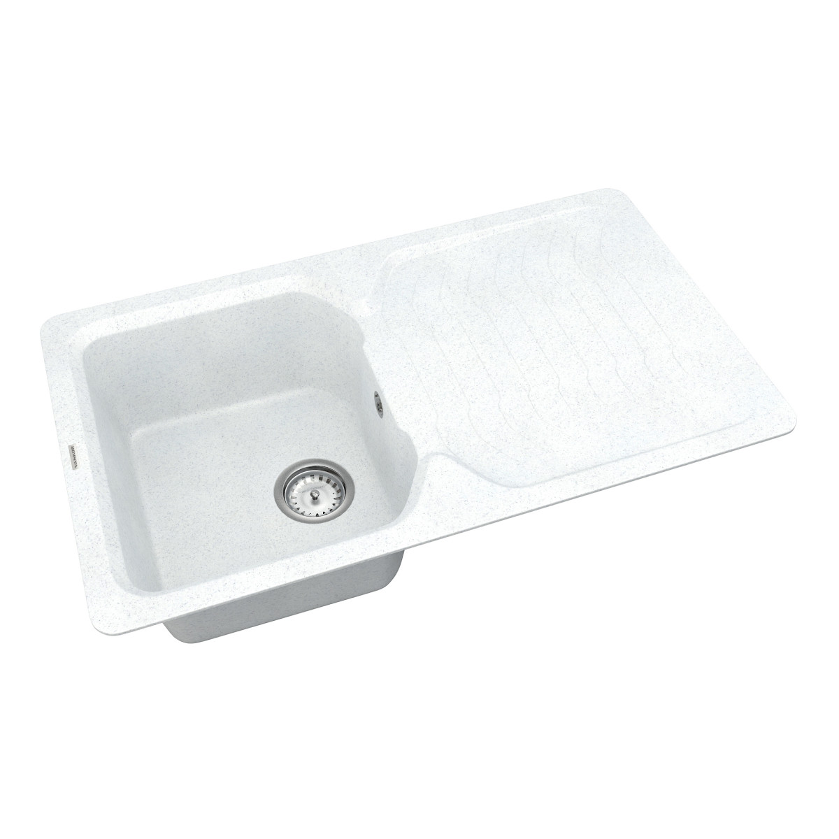 Keuken spoelbak VANKOR Sigma SMP 02.85 Witte steen + sifon VANKOR