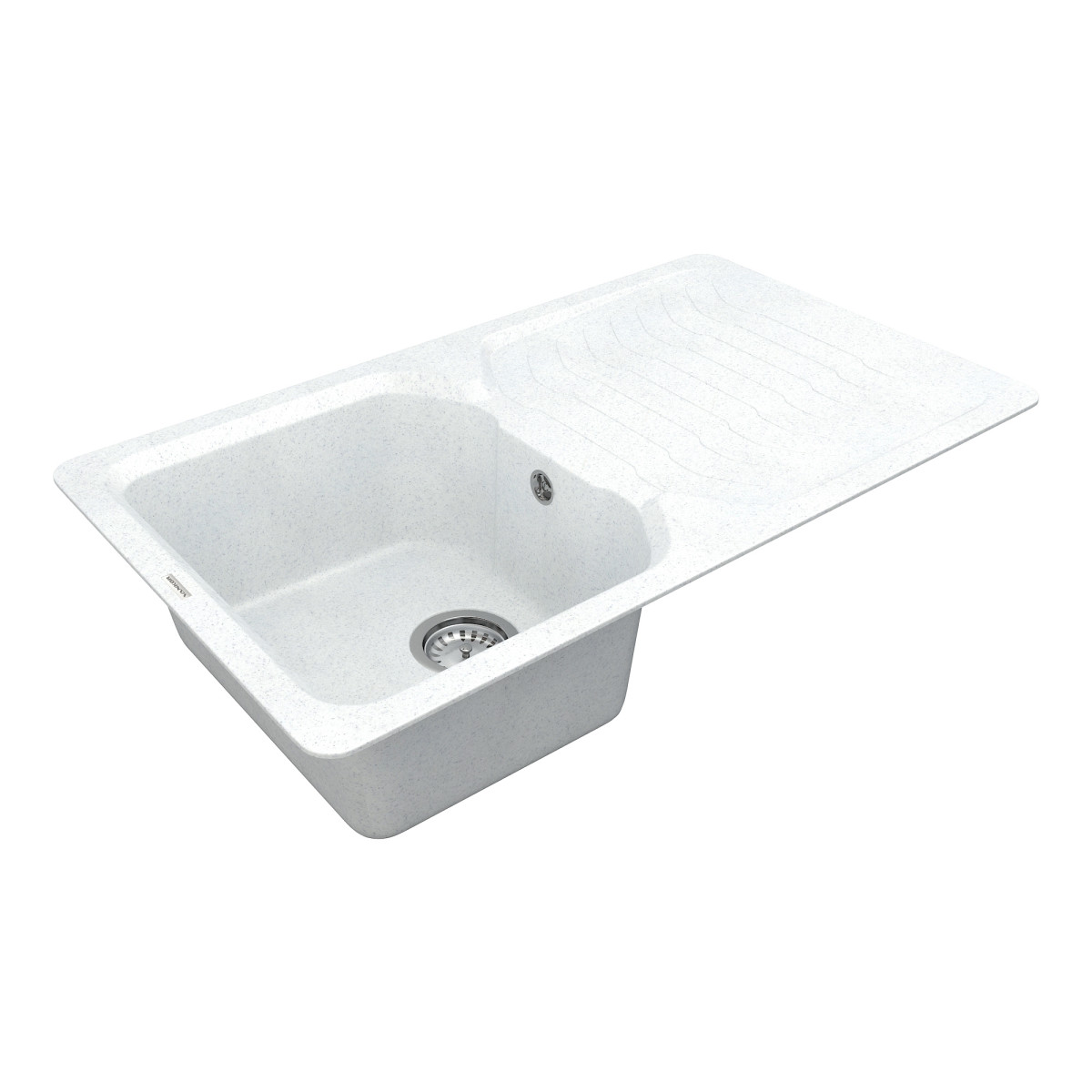 Keuken spoelbak VANKOR Sigma SMP 02.85 Witte steen + sifon VANKOR