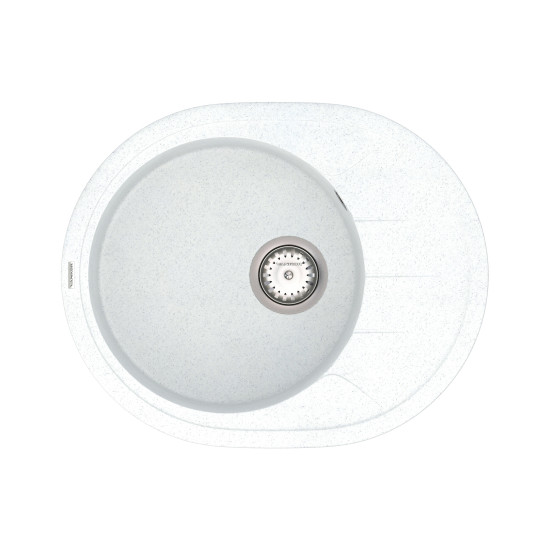 Keuken spoelbak VANKOR Sity SMO 02.61 Witte steen + sifon VANKOR